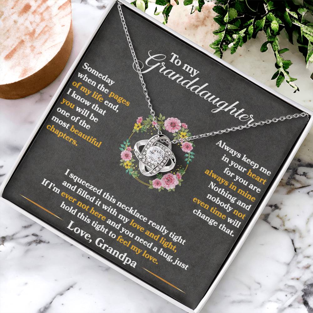 To My Granddaughter, Hold This Tight To Feel My Love